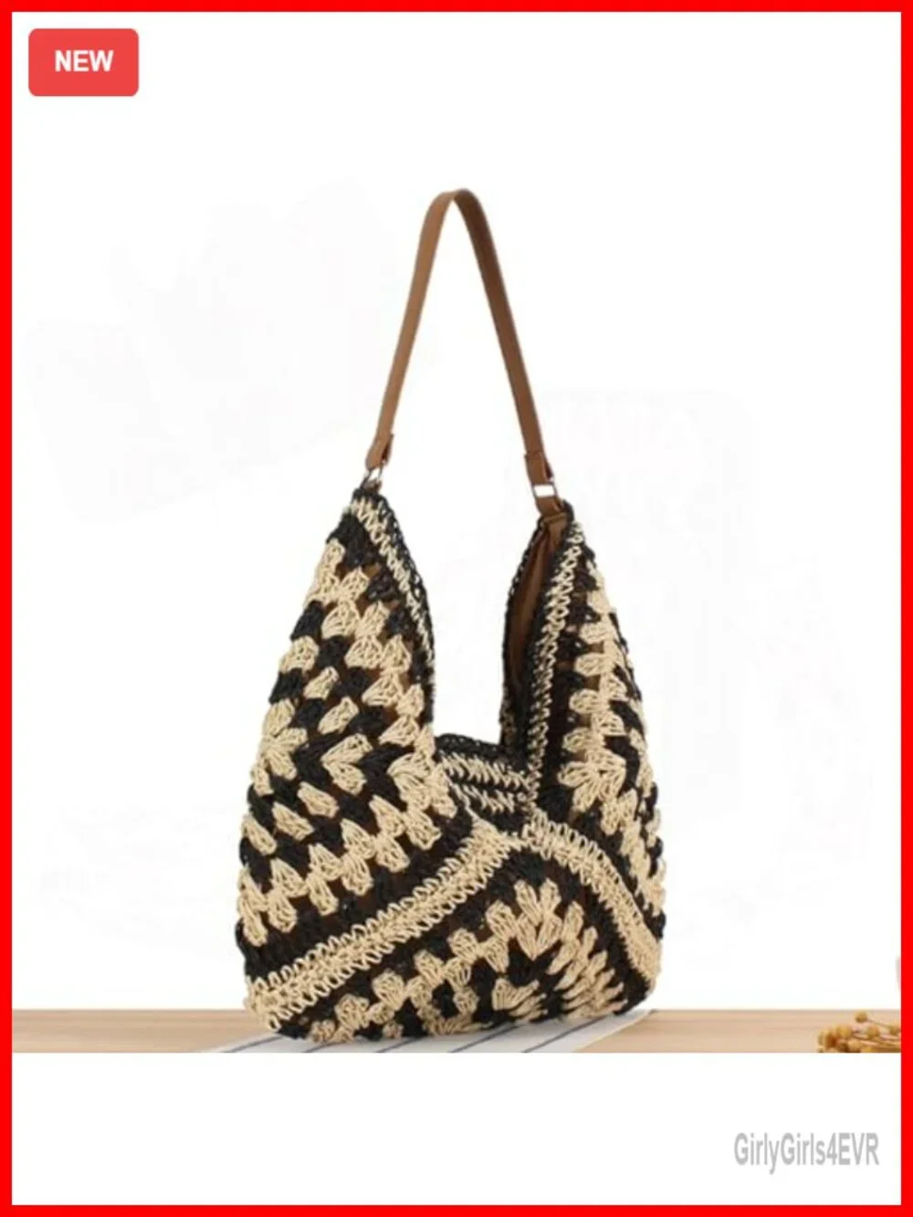 Straw Hobo Bag for Women Woven Beach Purse Large Tote Lining Raffia Shoulder